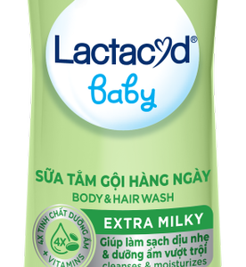 Sữa tắm gội lactacyd baby extra milky sanofi (c/250ml)