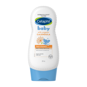 Cetaphil baby wash & shampoo with organic calendula (chai/230ml)