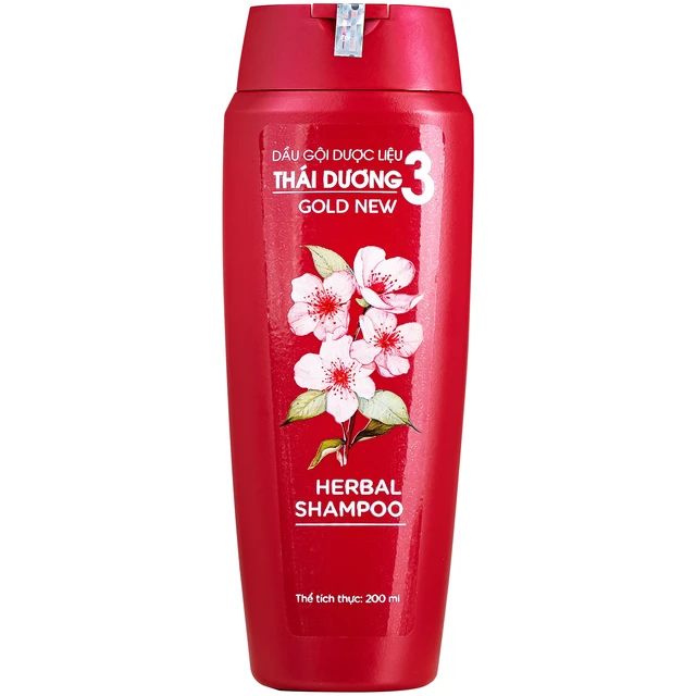 Dầu Gội Dược Liệu Thái Dương 3 Hoa Đào (c/200ml)