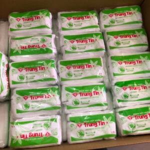 Bông y tế trung tín 25g (thùng/100bịch) (xanh lá)