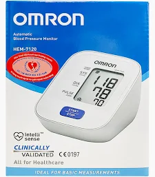 Máy đo huyết áp bắp tay Omron HEM 7120 hỗ trợ đo huyết áp, nhịp tim - Ảnh 2