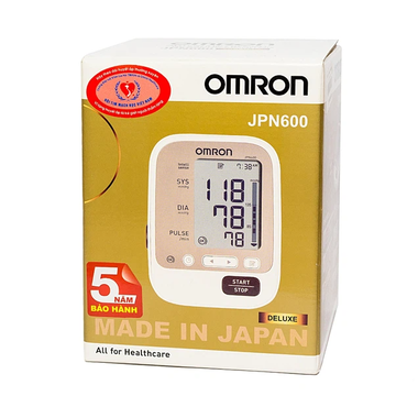 Máy đo huyết áp bắp tay Omron JPN600 hỗ trợ đo huyết áp, nhịp tim