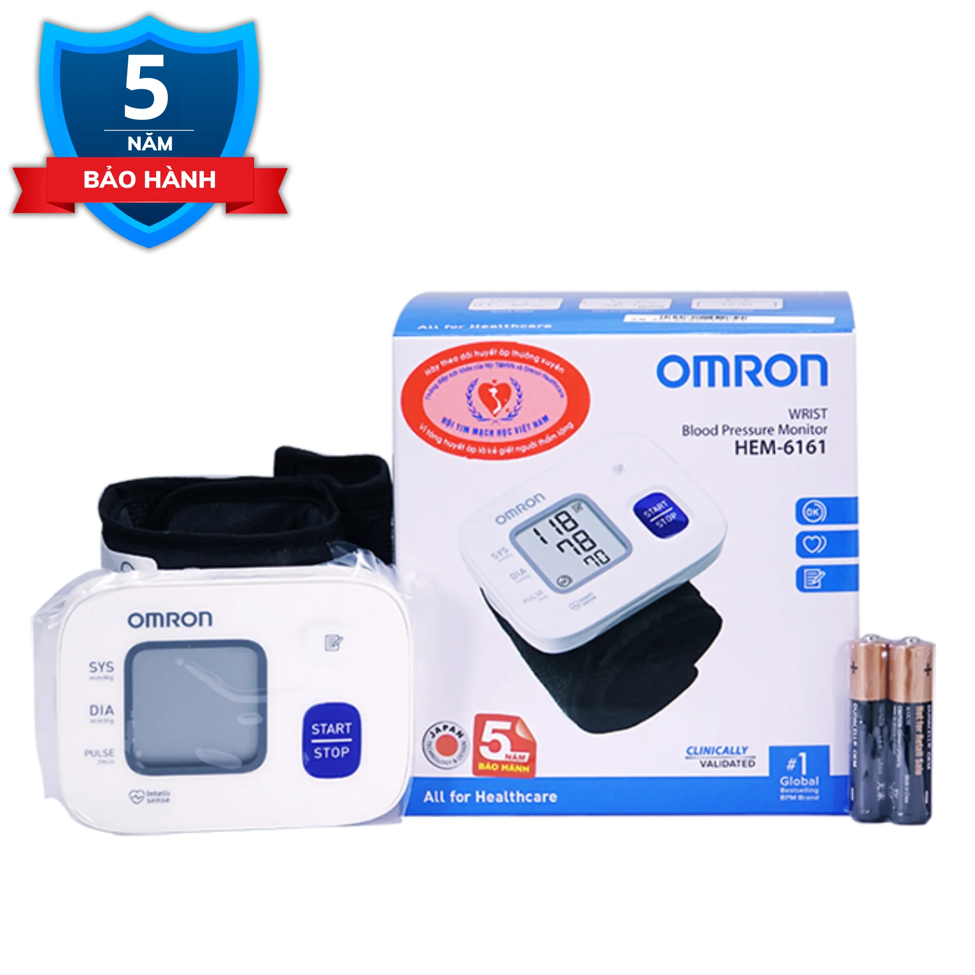 Máy đo huyết áp omron cổ tay 6161