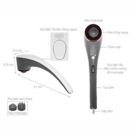 Máy massage cầm tay có đèn hồng ngoại Beurer MG55 - Ảnh 3